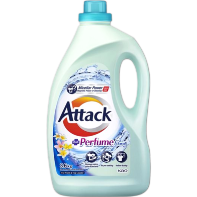 Attack Liquid Detergent Bottle Perfume Floral-3.6 kg image