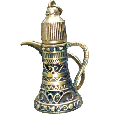 Coffee Pot Shape Glass Attar Bottle - 6 ml image