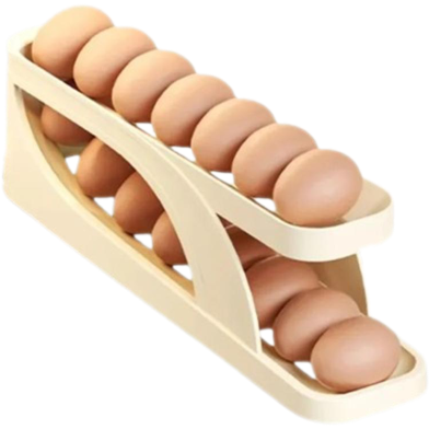 Automatic Roll-Down Double-Layer Egg Organizer image