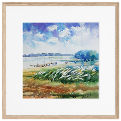 Mahmudur Rahman Rial Autumn Watercolor - (26x26)inches image