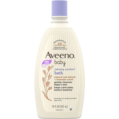 Aveeno Baby Calming Comfort With Lavender And Vanilla Scent Bath Wash 532ml image