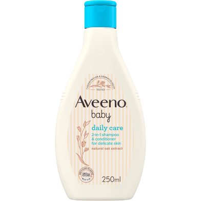 Aveeno Baby Daily Care 2-in-1 Shampoo and Conditioner 250 ml UK image