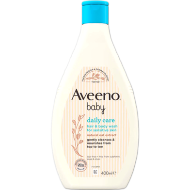 Aveeno Baby Daily Care Hair and Body Wash For sensitive Skin - 400 ml image