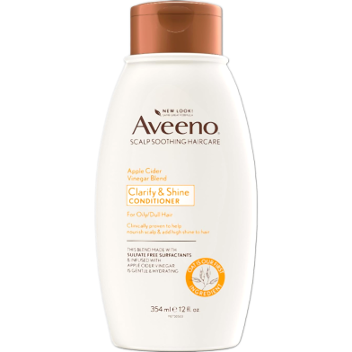 Aveeno Clarify And Shine Apple Cider Vinegar Blend Conditioner 354ml image