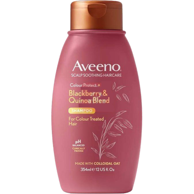 Aveeno Color Protect Strengthen Plus Blackberry Quinoa Shampoo 354ml image