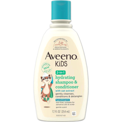 Aveeno Kids 2 in 1 Hypoallergenic Hydrating Shampoo and Conditioner with Oat Extract - 354 ml image