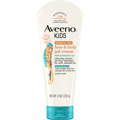 Aveeno Kids Face and Body Gel Cream 227g image