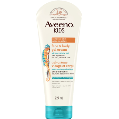 Aveeno Kids Face and Body Gel Cream 227g image