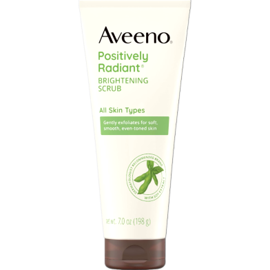Aveeno Positively Radiant Brightening Scrub 198gm image