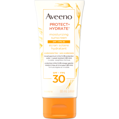 Aveeno Protect Hydrate Oxybenzone-Free SPF 30 Face Sunscreen Lotion 88ml image