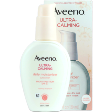 Aveeno Ultra-Calming Daily Moisturizer Sunscreen SPF15 120ml image