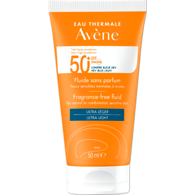 Avene Ultra Broad Spectrum SPF50 Plus Fluid For Normal To Combination Sensitive Skin 50ml image