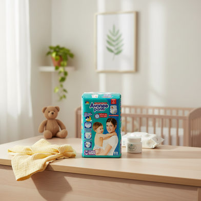 Avonee Pants System Baby Daiper (M Size) (7-12KG) (56PCS)
