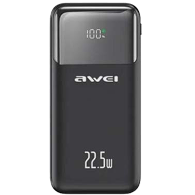 Awei P106K 10000mAh Type-C And Lightning Cable PD 22.5W 5in 1 Power Bank image