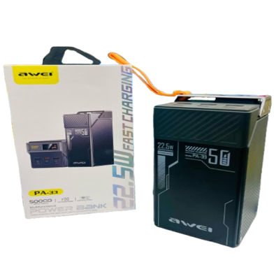 Awei PA33 50000mAh PowerBank 22.5W New Edition image
