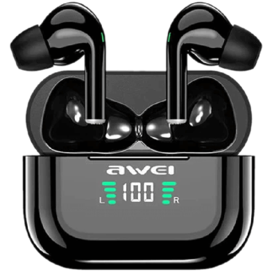 Awei T29P True Wireless Sports Earbuds with Charging Case-Black image