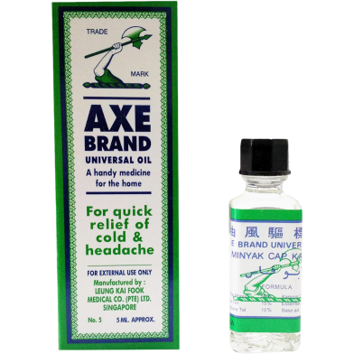 Axe Universal Brand Medicated Oil Instant Cold And Headache Pain Relief 5ml image