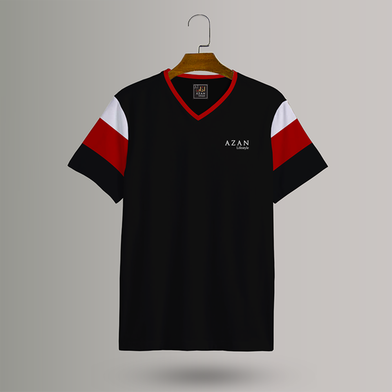 Azan Lifestyle: Contrast T-shirt- AT149- Size XL image