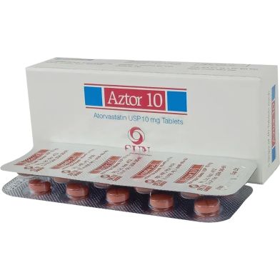 Aztor 10 mg Tablet 10's Strip image