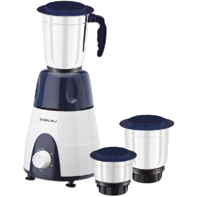 BAJAJ GX3 DLX 500 Watts 3 Jar Gx 500 Mixer Grinder (3 Jars, Dark Blue) image