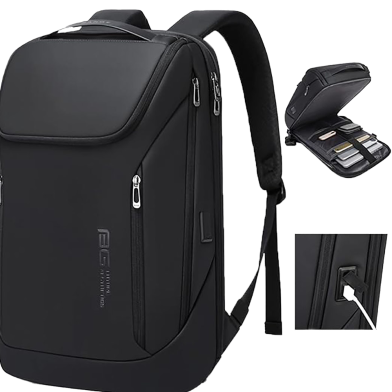 BANGE 2517 Captain Business Smart Backpack Waterproof fit 15.6 Inch Laptop Backpack with USB Charging Port image