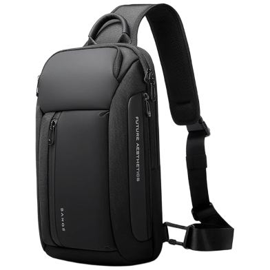 BANGE Men's Crossbody Backpack - Waterproof Shoulder Bag for Travel, Hiking And Daily Commute image