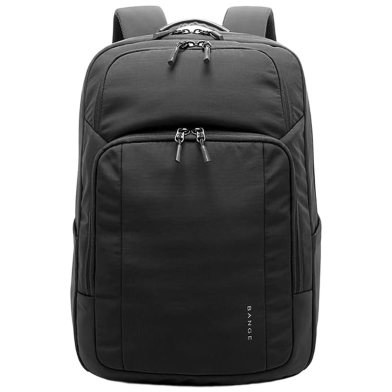 BANGE New Travel Waterproof Soft Lightweight Student Casual Bag Men Laptop Backpack Black image