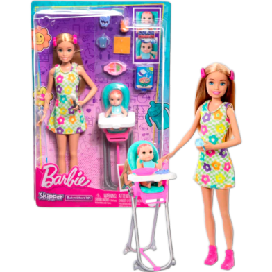 Barbie HTK35 Skipper Doll and Playset with Accessories, Ages 3 Plus image