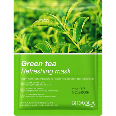 BIOAQUA Green Tea Refreshing Face Sheet Mask - 25 gm image