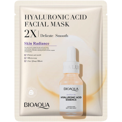 BIOAQUA Hyaluronic Acid Essence Facial Mask–Delicate Smooth 30gm image