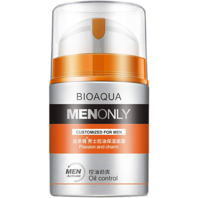 Bioaqua Men Clean Pores Skin Face Cream Controls Sebum 50gm image