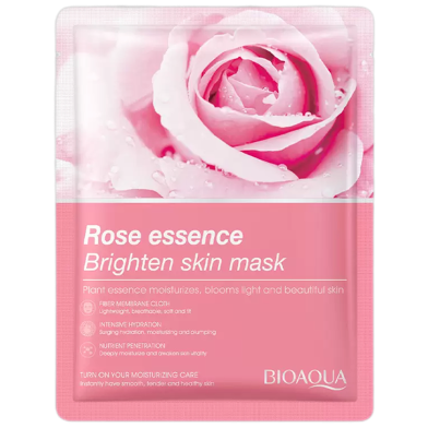 BIOAQUA Rose Essence Brighten Skin Sheet Mask - 25g image