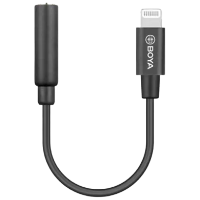 BOYA BY-K3 3.5mm TRRS (Female) to Lightning (Male) Audio Adapter image