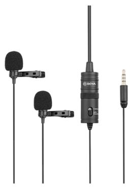 Boya BY-M1DM Dual Omni- directional Lavalier Microphone image