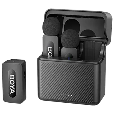 BOYA BY-V35 2.4 GHz Dual-Channel Wireless Microphone for Camera image