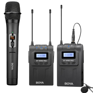 BOYA BY-WM8 Pro-K4 UHF Dual-Channel Wireless Microphone System image