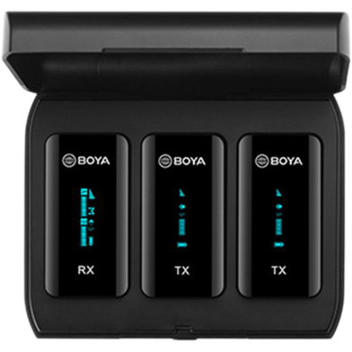 BOYA BY-XM6-K2 2.4GHz Ultra-compact Wireless Microphone System Kit image