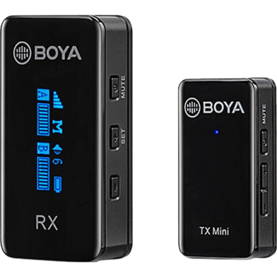 BOYA BY-XM6 S1 Mini Ultra Compact 2.4GHz Dual-Channel Wireless Microphone System image