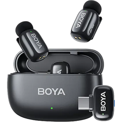 BOYA Mini-12 Wireless Microphone for Android and IOS - Black image