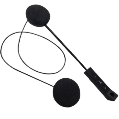Wireless Motorcycle BT11 Helmet Headset with Mic Bluetooth 5.0 Handsfree Earphones for Calls and Music (without Intercom System) 1 Set image