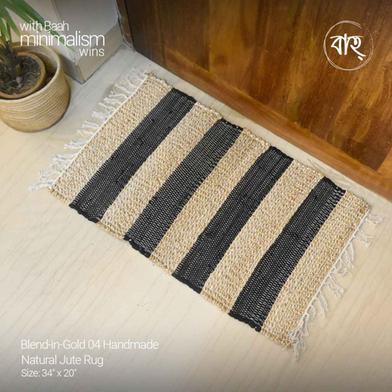 Baah Blend-in-Gold 04 Handmade Natural Jute Rug image