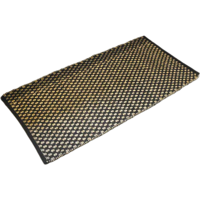 Baah Chequered Jute Rug 4'x2' image