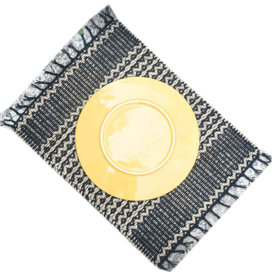 Baah's Ethnic Patterned Jute Placemat and Runner image