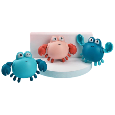 Baby Bath Toy Crab Kidsren'S Clockwork Bath Baby Swimming Splashing Crab -1 Pcs (Any Color) image