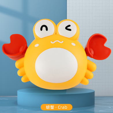 Baby Bath Toy Wind Up Dolphin Clockwork Kidsrens Bath Baby Swimming Splashing Crab Any Color 1pcs image