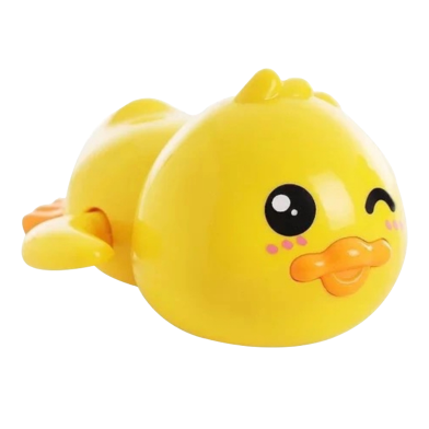 Baby Bath Toy Yellow Duck Clockwork swimming Toy Cartoon Childrens Baby Turtle Play in the Water Chain Girl Boy Play in the Water -1pcs image