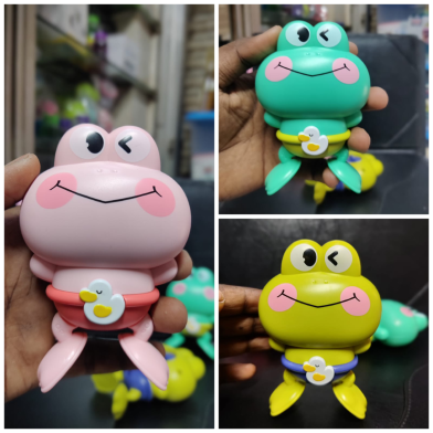 Baby Bath Toys Little Frog Toy Cartoon Childrens Baby Water Play Wind Up Girl Boy Water Play 1pcs Any Color image