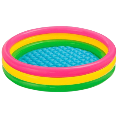 Baby Bath Tub With A Pumper ( 34 X 10 Inch) Multicolor image