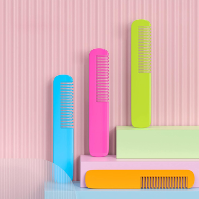 Baby Comb Straight Comb Newborn Children's Hair Comb Small Comb Girl Toddler Small Comb ABS Material -1pcs image
