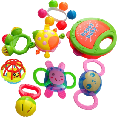 Baby Concert Funny Little Toy Baby Play Plastic Toy Jhunjhuni Set